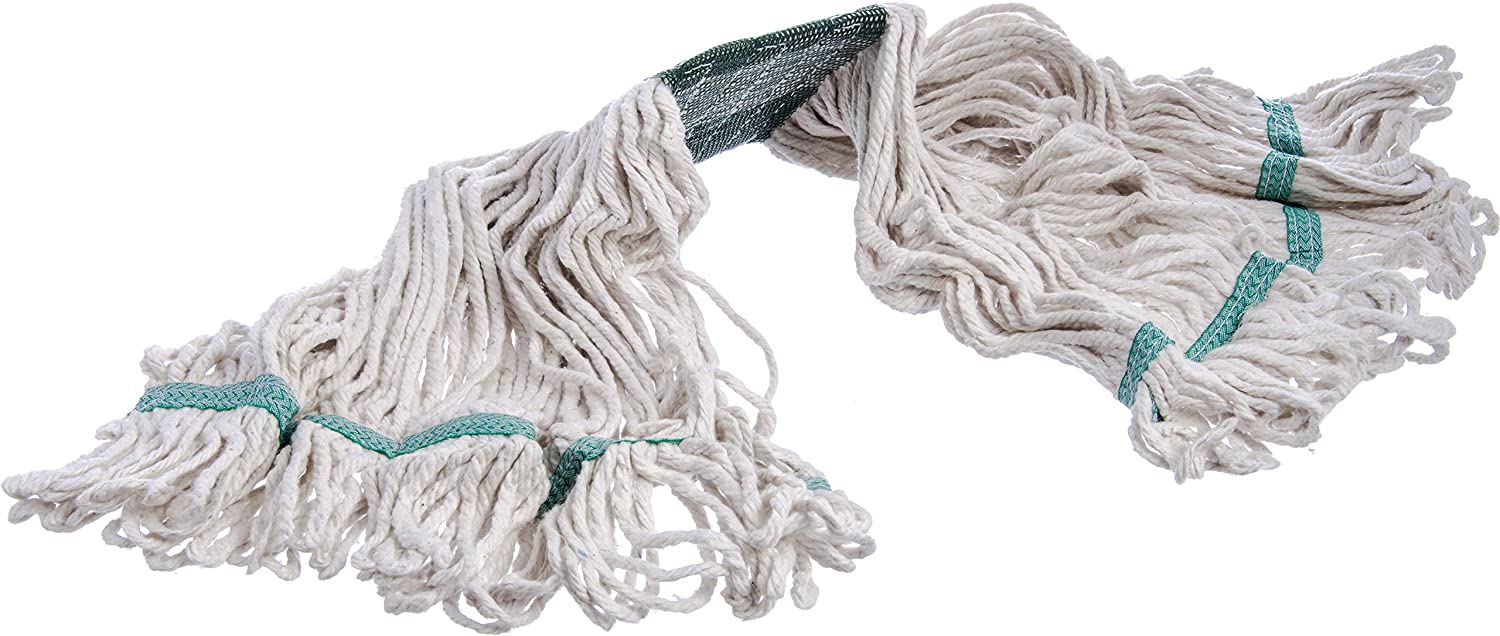 Loop end mop with tail bands